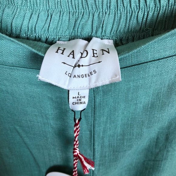 Clad & Cloth • Wide Leg Linen Cropped Pants - Picture 9 of 11